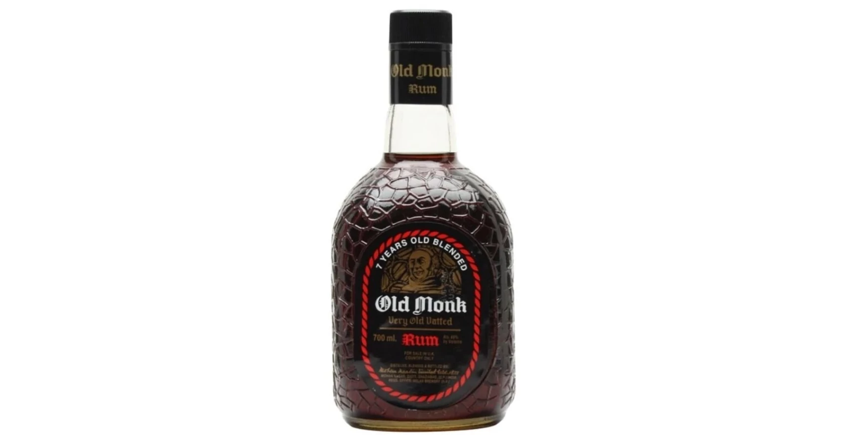 Old Monk 7 Year Old Vatted Rum 40% ABV | 12 X 70cl Bottle | UK - View #5