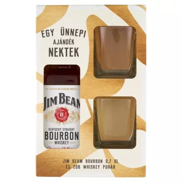 Jim Beam 0,7l dd.+ pohár