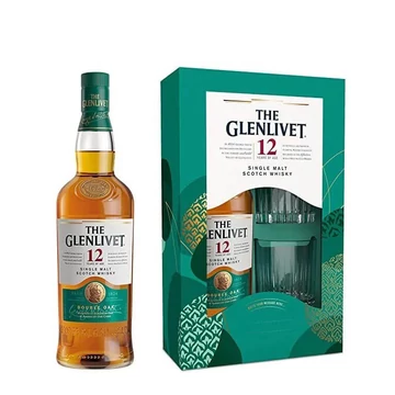 The glenlivet 12 years 0,7l+pohár dd.