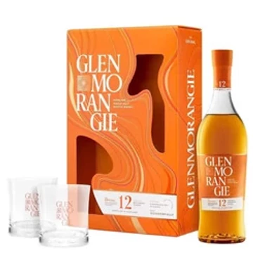Glenmorangie 12 years 0,7l+2 pohár dd.