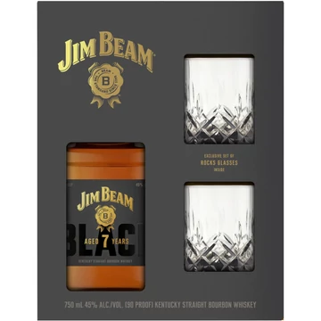 Jim beam black label 0,7l+pohár dd.