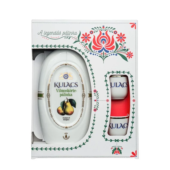 Kulacs vilmoskörte pálinka 0,35l+2 pohár dd.