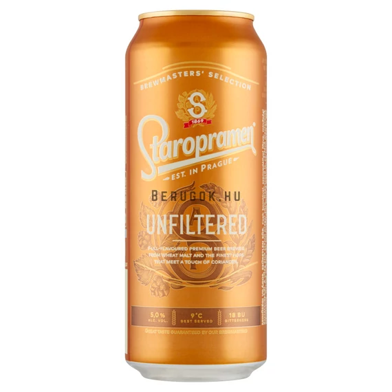 STAROPRAMEN UNFILTERED 0,5L DO